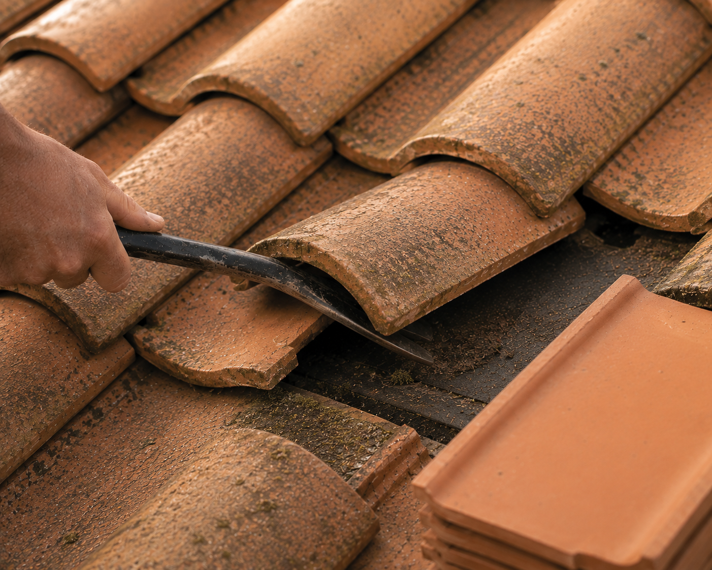 Roof replacement project by Prestige Roofing