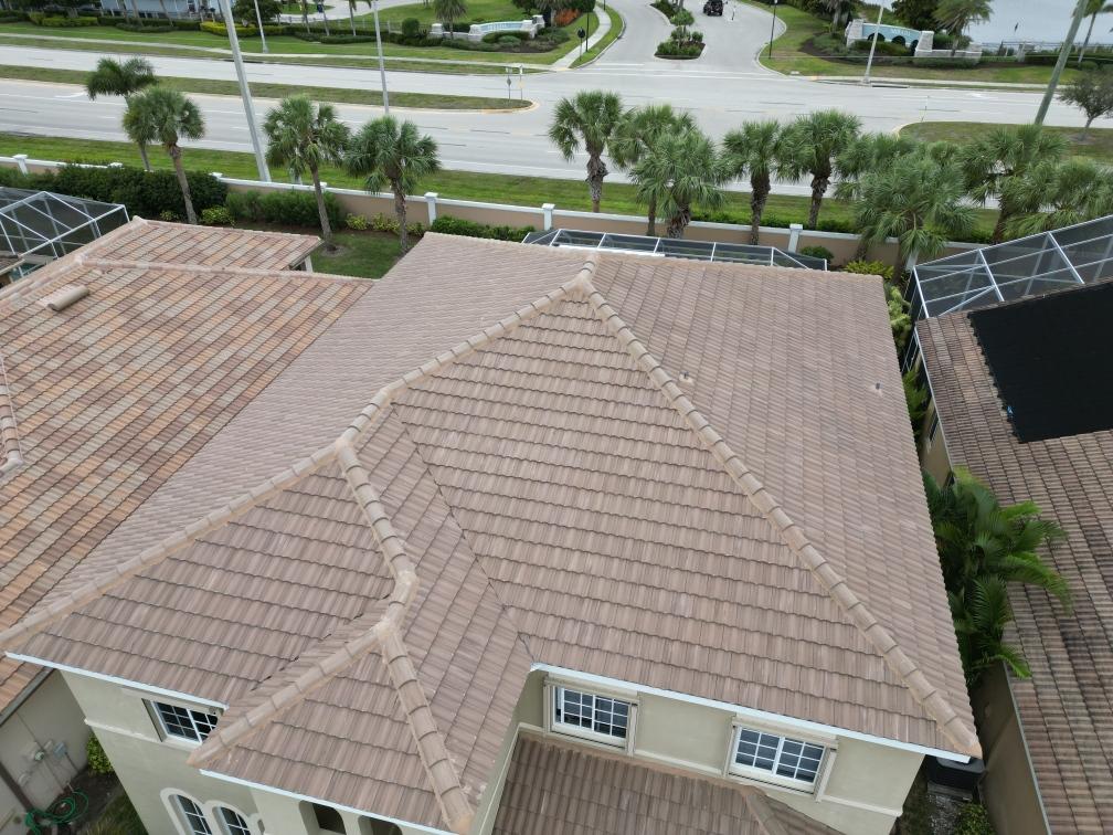 Finished tile roof project in Southwest Florida